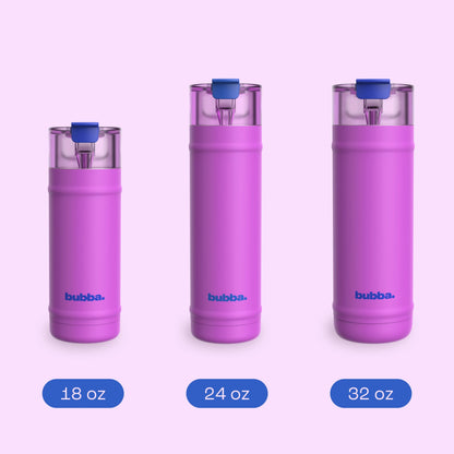 bubba 18 oz DualSip Insulated Stainless Steel Water Bottle - Mood Booster - US 8712